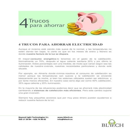4 SENCILLOS TRUCOS PARA AHORRAR ELECTRICIDAD