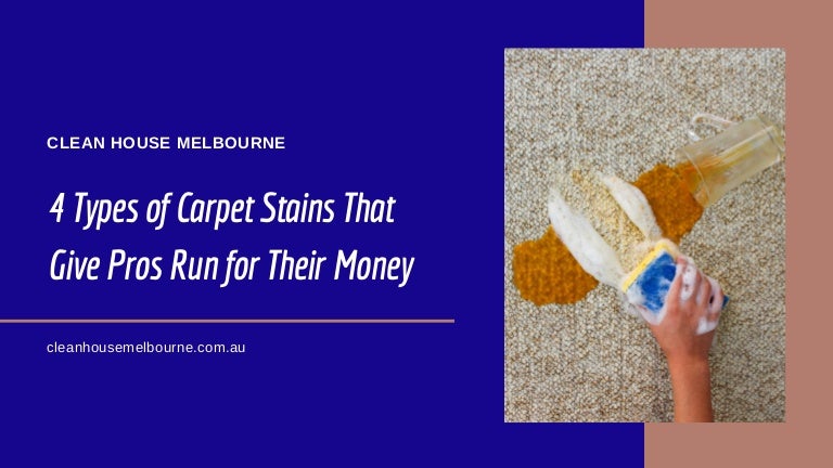 types of carpet stains