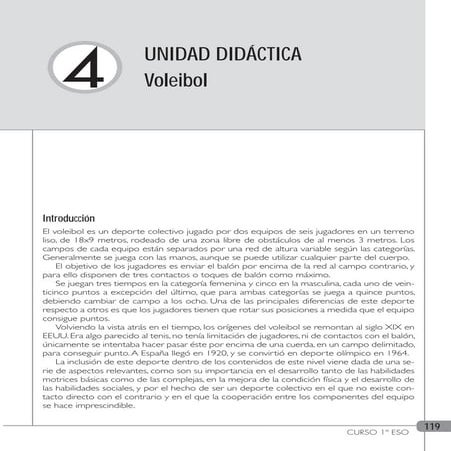 4 unidad didactica de volibol