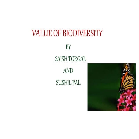 4 value of biodiversity