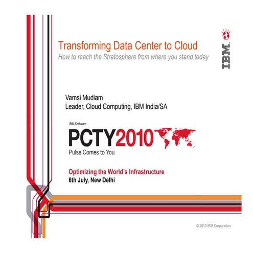 Vamsi :Cloud Progression pulse 2010