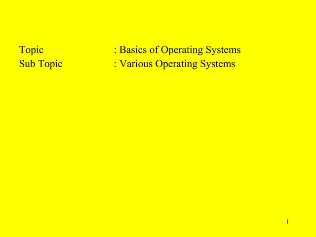 4 various operating systems