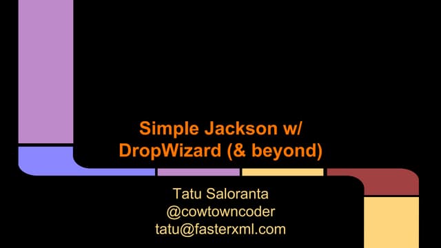Simple Jackson with DropWizard