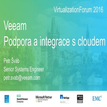 Veeam - Podpora a integrace s cloudem