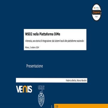 WSO2 oxygenate Italy 2024 - Città di Venezia & Venis: Venezia, una storia di ...