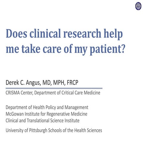 Does clinical research help me take care of my patient?