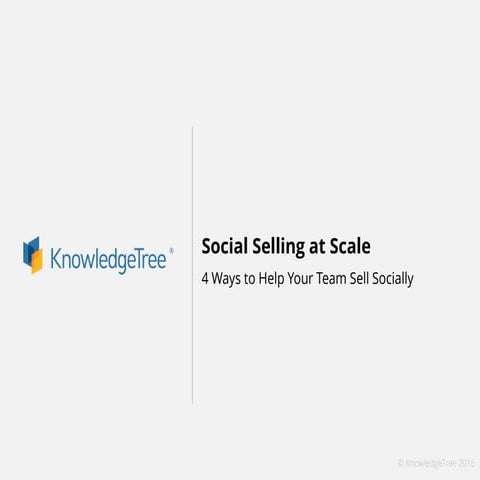 4 Ways to Help Reps Sell Socially and Prospect at Scale