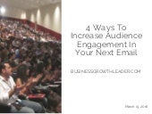 4 ways to increase audience engagem...
