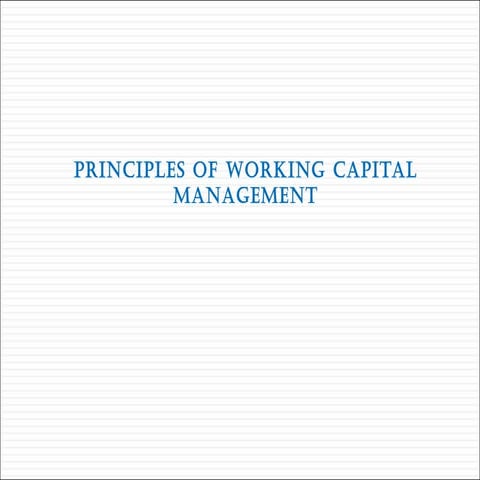 4 working capital mgt