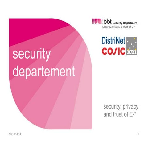 Wouter Joossen - IBBT Security departement