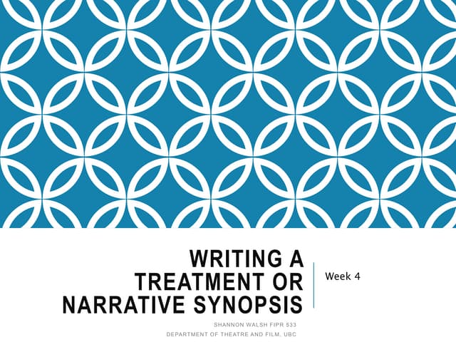 4 writing treatment