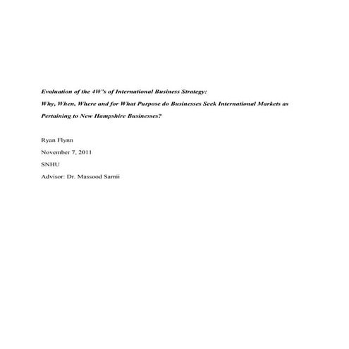 4 Ws Intl Strategy Rf