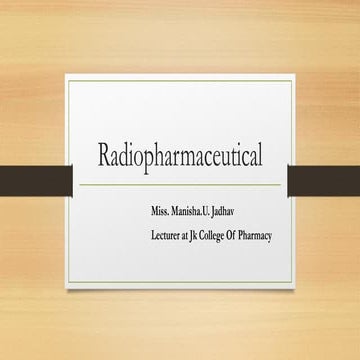 radiopharmaceutical hospital and clinical pharmacy