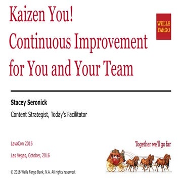 Stacey Seronick: Kaizen You! Continuous Improvement for You and Your Team