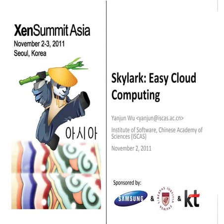 Skylark: Easy Cloud Computing