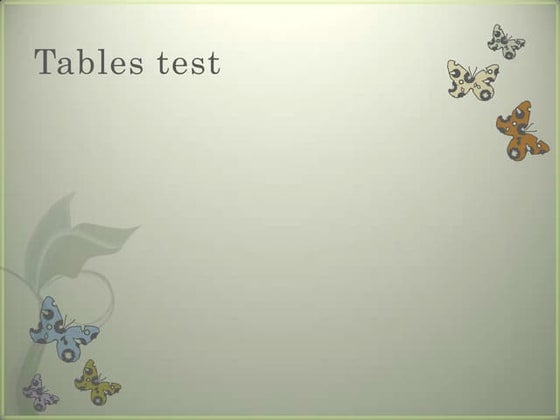 2 x table | PPTX