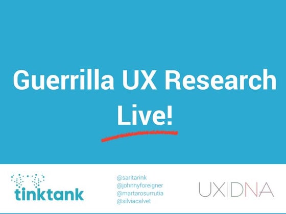4YFN 2016 Guerrilla UX