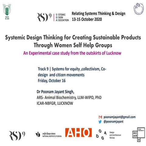 Systemic design thinking for creating sustainable products through women's se...