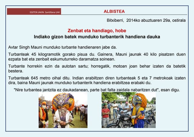 4  zenbat eta handiago hobe  egiten...