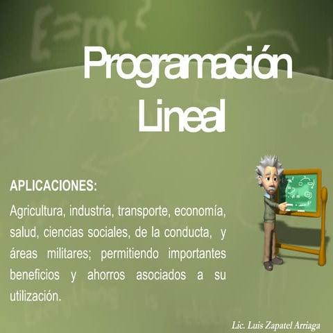 5.0 programación lineal