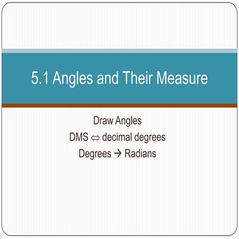 5.1.1 angles and their measures