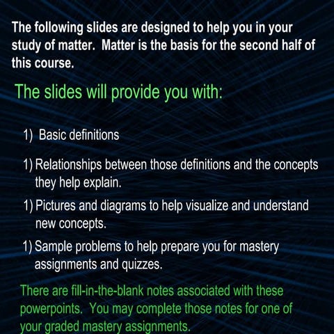 5 1.1 Matter Powerpoint Part A Classification Of Matter