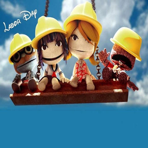 Free Labor Day PowerPoint Template 5