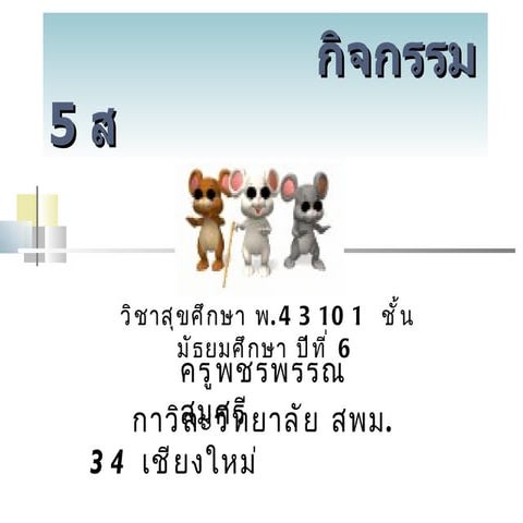 กิจกรรม 5 ส.