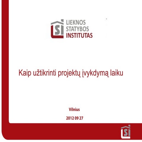 Kaip užtikrinti projektų įvykdymą laiku? Augustinas Voldemaras