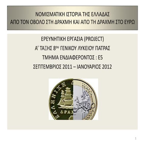 Νομισματική Ιστορία της Ελλάδας