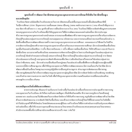จุดเน้นที่ 5 ภาค1 ปี55