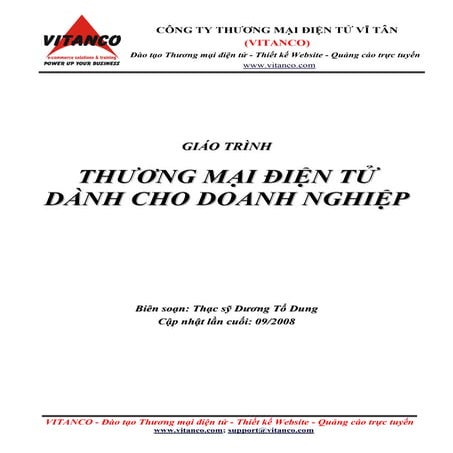 Giáo trình thương mại điện tử dành cho doanh nghiệp 