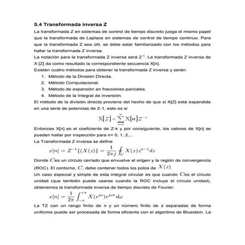 5.4 transformada inversa z | DOCX