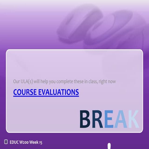 5. course evaluation