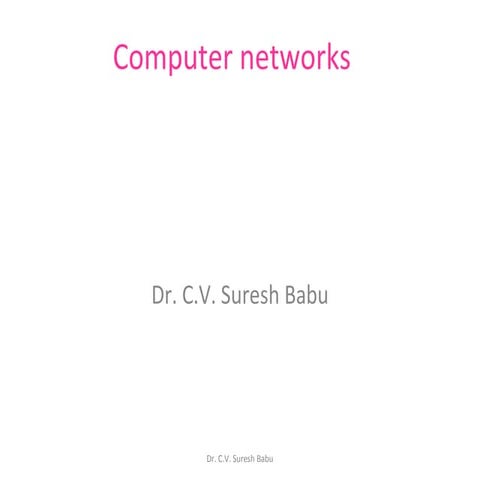 5. computer networks u5 ver 1.0 | PPT