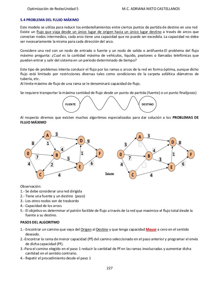 5.4 flujo maximo