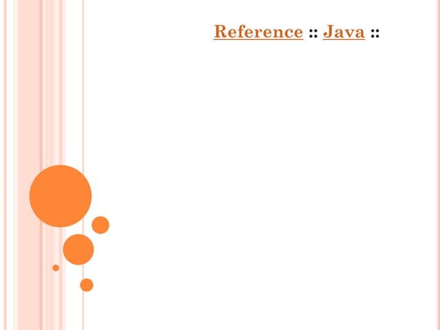  Reference :: Java :: เต็ม