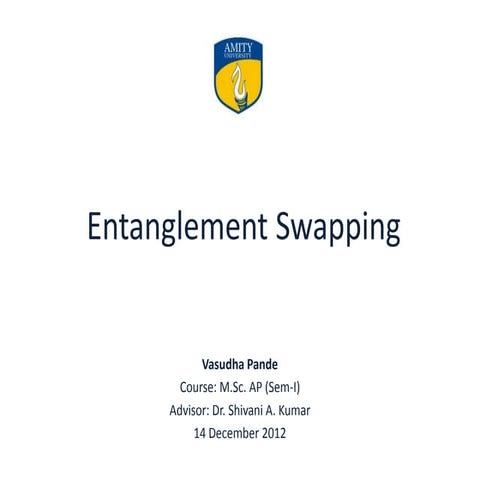 Entanglement Swapping