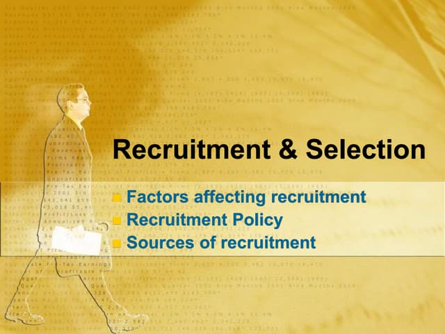 5. recruitment & selection