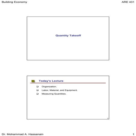 5.1 quantity take-off