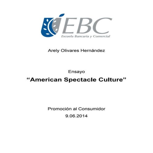 5. american spectacle culture