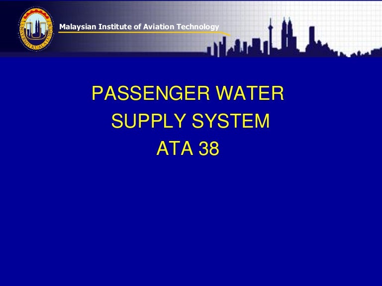 Aircraft Cabin Water System