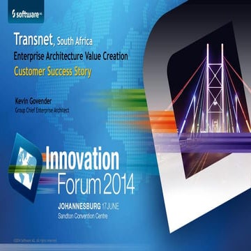 Enterprise Architecture Value Creation - Kevin Govender - Transnet