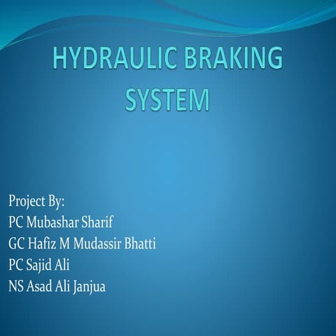 5. hydraulic brakes presentation
