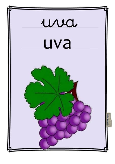Cata palavras: cartaz uva