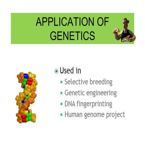 BIOLOGY FORM 5 CHAPTER 5 -  5.3 B (Genetics Application)