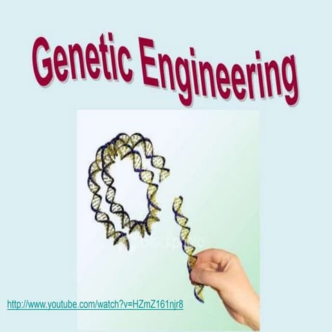 BIOLOGY FORM 5 CHAPTER 5 - 5.3 D Genetic Engineering