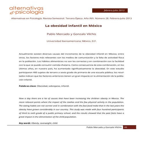 5. la obesidad en mexico alternativas psicologicas ibero 2013