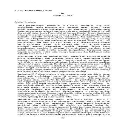 Pedoman Mata Pelajaran IPA SMP