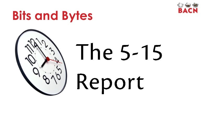 5 15 Report Erklärung , Infos und Tipps zum 5-15-Report – DVVE